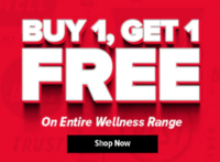 GNC - Buy 1 Get 1 Free On Entire Wellness Range 