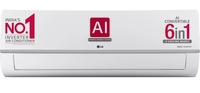 LG AI Convertible 6-in-1 Cooling 2023 Model 1.5 Ton 5 Star Split Inverter 4 Way Swing, HD Filter with Anti-Virus Protection AC - Silver Deco on Flipkart