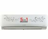 Lloyd 1.2 Ton 5 Star Inverter Split AC (5 in 1 Convertible, 100% Copper, Anti-Viral + PM 2.5 Filter, 2023 Model, White with Graphic Design, GLS15I5FWGEV) 