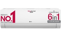 LG 1.5 Ton 5 Star DUAL Inverter Split AC (Copper, AI Convertible 6-in-1 Cooling, 4 Way, HD Filter with Anti-Virus Protection, 2024 Model, TS-Q19YNZE, White) 