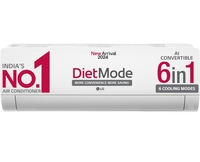 LG 1.5 Ton 3 Star DUAL Inverter Split AC (Copper, AI Convertible 6-in-1 Cooling, 2 Way Swing, HD Filter with Anti-Virus Protection, 2024 Model, TS-Q18JNXE3, White) 