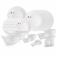 Cello Opalware Dazzle Series Lush Fiesta Dinner Set, 35 Units [Rs.300 Coupon]