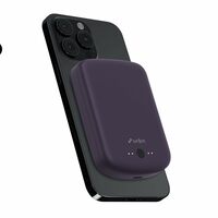 URBN 10000 mAh Magsafe Power Bank | 15W Fast Wireless Charging |Strong Magnetic Hold | Type C Input/Output | Pass Through Charging | MagTag Ring Included | (Purple)