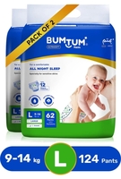 BUMTUM Baby Diaper Pants Double Layer Leakage Protection High Absorb Technology - L on Flipkart