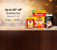 Amazon Breakfast Fest up to 50% | 18th - 25th February