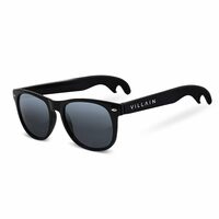 VILLAIN Wingman Bottle Opener Sunglasses for Men, Black - Pack of 1