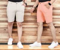 INDICLUB  [Pack of 2] Solid Men Multicolor Basic Shorts From Rs.79