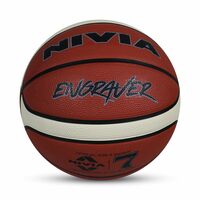 Nivia Engraver Basketball , Size : 7 , Material : Rubber , Color: Multicolor, Polyester;Nylon
