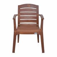 Nilkamal Set of 2 CHR2135 Plastic Chair, Mango Wood [Rs.125 Coupon]