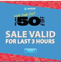 Mochi Shoe Sale : Flat 50% discount