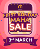 Meesho First sunday Maha Sale - Upto 70% off + Extra upto12% prepaid discount | ₹9 Flash Sale 