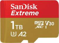 SanDisk Extreme 1 TB MicroSD Card Class 10 190 MB/s Memory Card