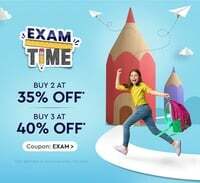 Exam Time Study Sale - Upto 80% discount on School supplies and Books
