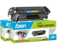 Foxin FTC 88A Laser Printer Toner Cartridge, Black Ink Cartridge 
