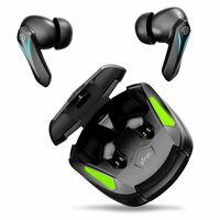 pTron Newly Launched Bassbuds B91 TWS Earbuds with 38ms Gaming Low Latency, AI-ENC Stereo Calls, 40Hrs Playtime, Dual HD Mic, in-Ear Bluetooth 5.3 Headphones, Fast Type-C Charging & IPX5 (Black)