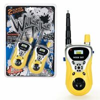 SAPPTOYS Walkie Talkie Toys for Kids 2 Way Radio Toy for 3-12 Year Old Boys Girls Up to 20 Meter Outdoor Range Yellow