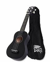 "INTERN SOPRANO 21" UKULELE WITH BAG (BLACK)