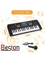 Take a look at this BESTON 37 Keys Piano Keyboard Toy with Microphone, USB Power Cable & Sound Recording Function Analog Portable Keyboard