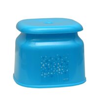 Cello Marbella Square Plastic Stool, Blue