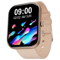 FIRE-BOLTT Dazzle Plus BSW037 Smartwatch with Activity Tracker (46mm HD Display, IP68 Water Resistant, Beige Strap)