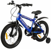 Amazon Brand - Symactive Mini Trotter, 16T Single Speed Kids Bike/Bicycle/Cycle, V-Brakes, Frame Size: 10.6 inch, Age: 5-10 Yr, Steel Rim (Blue, Unisex), Rigid