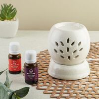 Asian Aura Handcrafted Ceramic Electric Round Shaped Aroma Diffuser