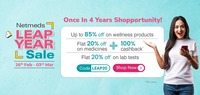 Enjoy a Flat 20% Discount on Medicine & Lab Tests at Netmeds Leap Year Sale!