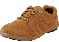 LANCER Men La-107 Tan Suede Sneakers