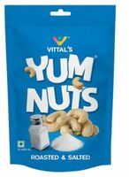 Vittal's Yum Nuts Roasted & Salted Cashews 60 g [Location Specific]