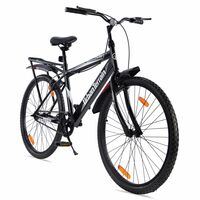 Urban Terrain FLEETIBC26TGREY Single Speed Mountain Bike with Free Cycling Event Ride Tracking App by Cultsport