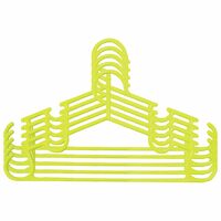 Kuber Industries Baby Clothes Hanger|Heavy-Duty Plastic Baby Hanger|Hangers For Wardrobe, Closet|Pack of 5 (Yellow)