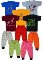  Kids Half Sleeves Topwear with trackpants Combo Sets From 175"
