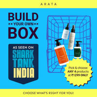 Arata: Build Your Own Box - 4 Products at ₹1299 Upto 62% off 