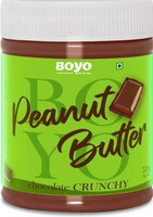 BOYO Peanut Butter 510g - Peanut Butter Chocolate Crunchy Flavor - High Protein, Gluten-Free, Non-GMO Peanut Butter-Default Title by BOYO