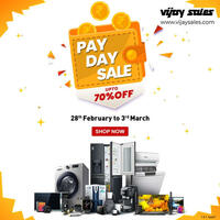 Vijay Sales: Pay Day Sale [28th Feb - 3rd March] Upto 50% off +  Upto ₹7500 Instant Discount on HSBC, Yes Bank & One Card
