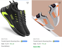 Bruton Men’s Sports Shoes upto 86% off starting @ 284