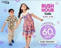 Firstcry Rush Hour Sale [12 - 6 PM] Flat 60% OFF