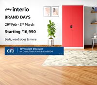 Godrej Interio Brand Days up to 60% off starting ₹16,990 | 29th Feb-2nd March