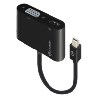 Alogic Premium Series 2-in-1 HDMI, VGA to Mini DisplayPort Adapter (4K Ultra HD Resolution, Black)