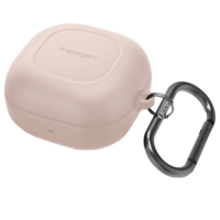 spigen Silicone Fit Silicone Full Cover Case For Galaxy Buds 2/Galaxy Buds Pro/Galaxy Buds Live (Cutout Supports The Power Light, ASD02106, Pink Sand)