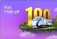 Adani One - Flat ₹100 OFF on First Train Booking on Minimum Value of ₹300 + 5% Adani Reward Points[1 - 31March]