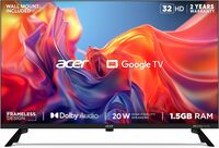New Launch : Acer 80 cm (32 inches) G Series HD Ready Smart LED Google TV AR32GT2841HDFL (Black)