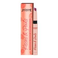 Jaquline USA Kisses & Pouts Transfer Proof,Smudge proof & Enriched with Vitamin E Matte Lipstick 1.4gm Love Kiss 06