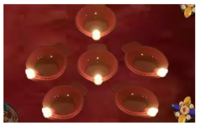 Kala Decorators LED Diya Artificial Diya Home Decoration Birthday Anniversary Festival Candle  (Brown, Pack of 1)