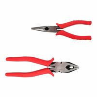 Amazon Brand - Solimo Chrome Vanadium Steel Long Nose Plier . 8inch and Long Nose Plier,6 Inch