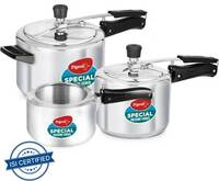 Pigeon Special Combi Pack 2 L, 3 L, 5 L Pressure Cooker  (Aluminium)
