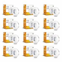 wipro Garnet 2W LED Integrated Spotlight | Red Color | Cutout - 33mm|Pack of 12