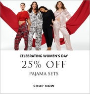 Victorias Secret Women Day Sale - 25% Off on Pajamas Sets