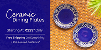 Pepperfry Ceramic Dining Plates From Rs.229
