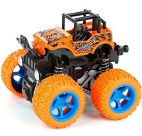 VGRASSP Mini Monster Trucks Friction Powered Cars for Kids, Toddler Toys Inertia Car Toys (Stunt Car Single)